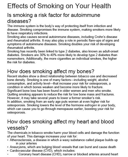 Effects of Smoking on Your Health-1