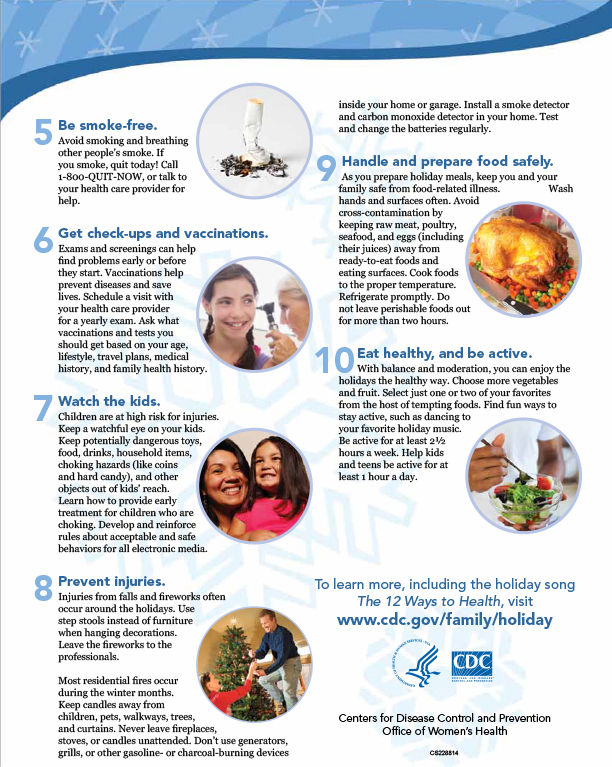Holiday Health and Safety Tips